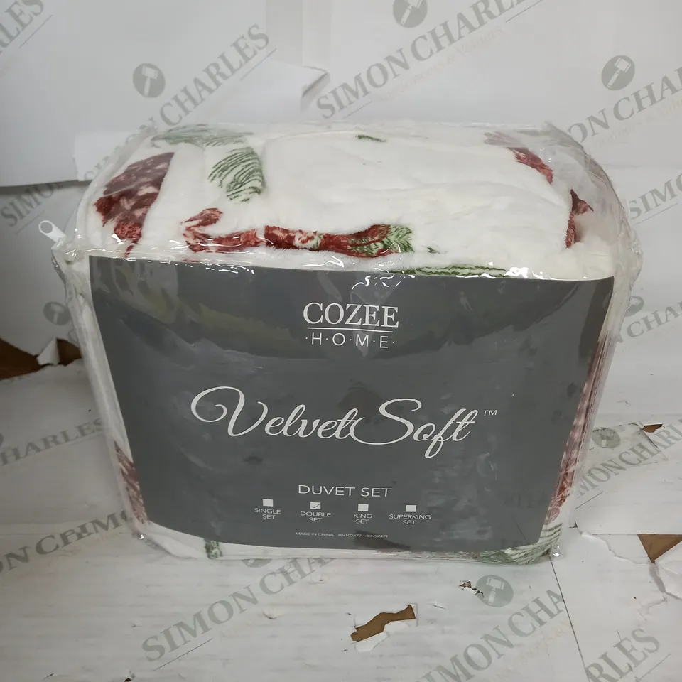 COZEE HOME VELVET SOFT DUVET SET - SINGLE