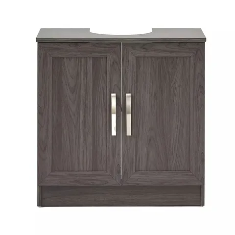 CALEDON UNDER SINK CABINET - GREY OAK - COLLECTION ONLY