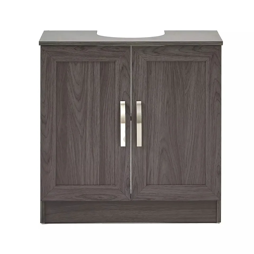 CALEDON UNDER SINK CABINET - GREY OAK - COLLECTION ONLY