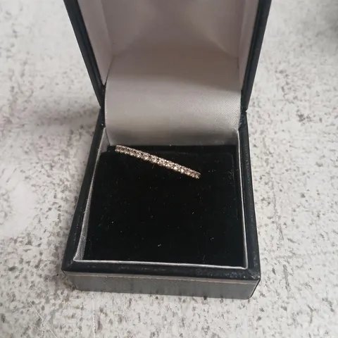DIAMONIQUE PLATINUM PLATED ENTRY RING
