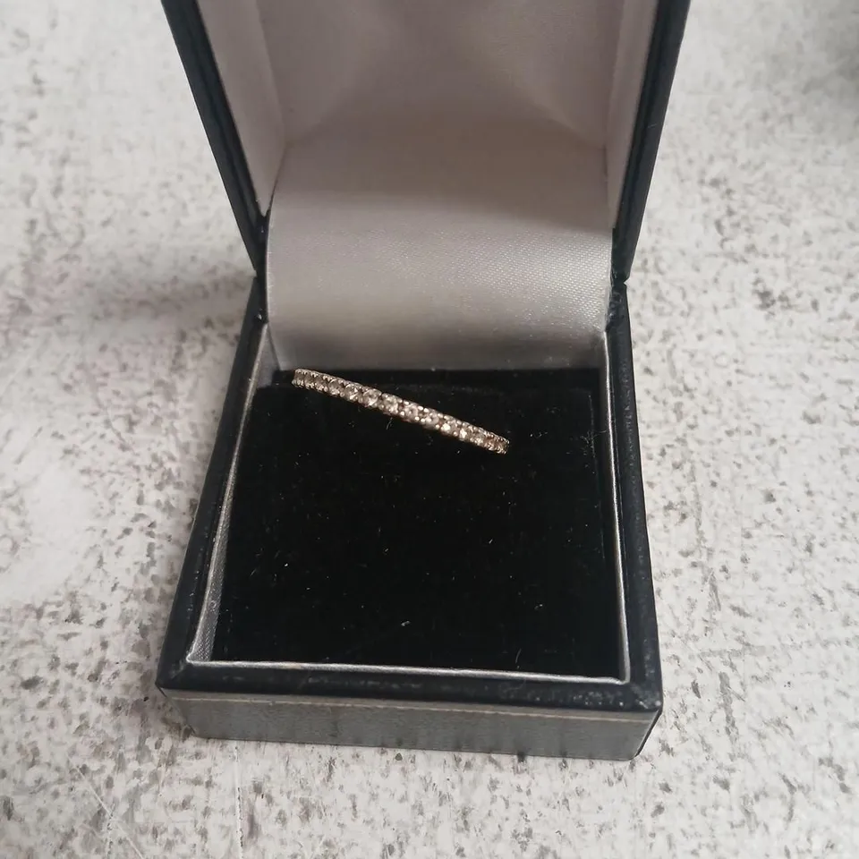 DIAMONIQUE PLATINUM PLATED ENTRY RING
