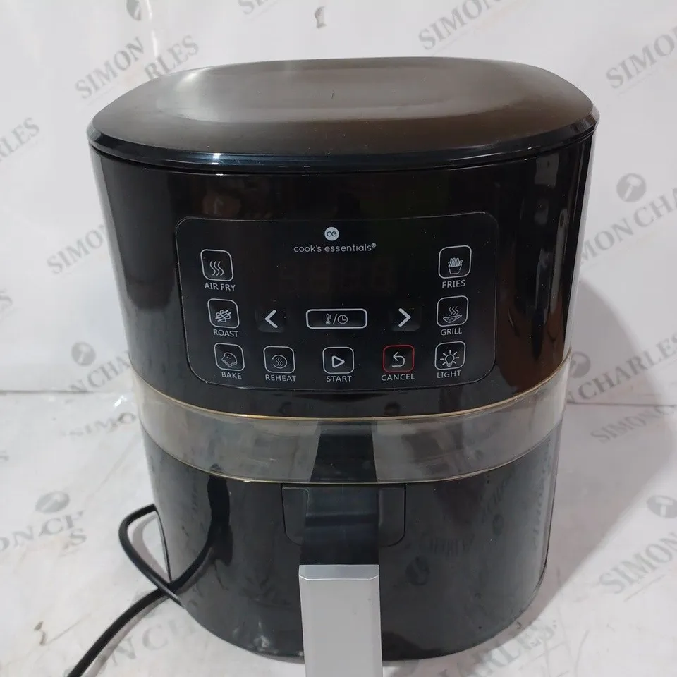 BOXED COOK'S ESSENTIALS AIR FRYER - BLACK