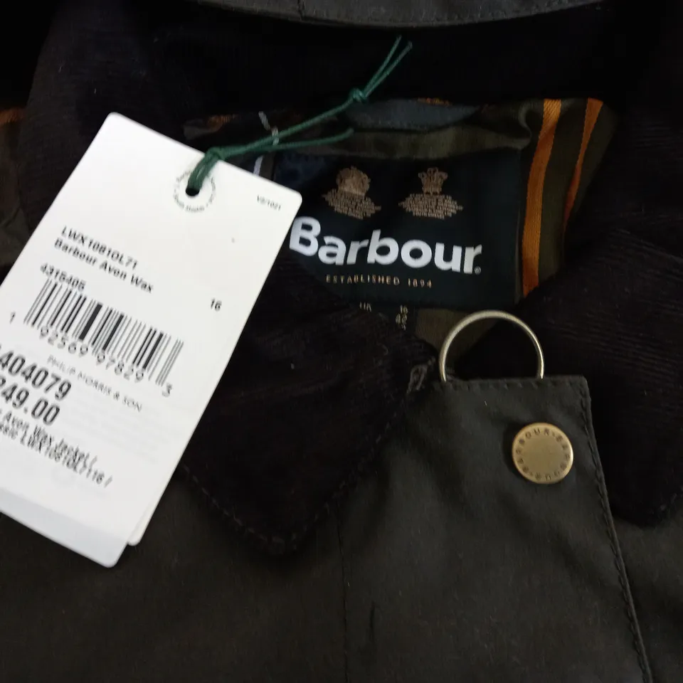 BARBOUR AVON WAX JACKET - 16