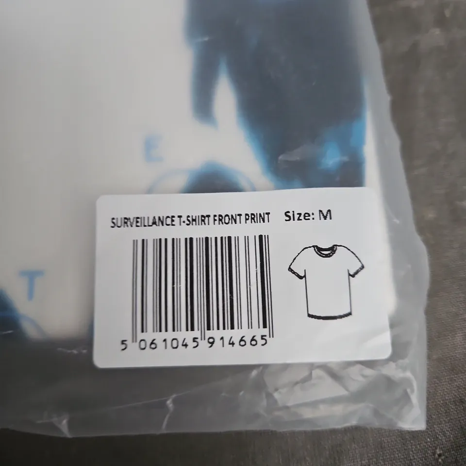 SURVEILLANCE T-SHIRT FRONT PRINT - GARMS AFFILIATED, SIZE M