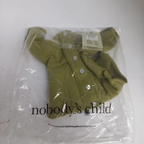 NOBODY'S CHILD POINTELLE BUTTON-THROUGH VEST, GREEN, UK14