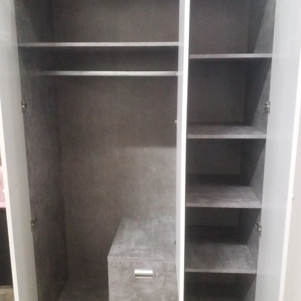 BEARUP 2 DOOR WARDROBE - LIGHT GREY 