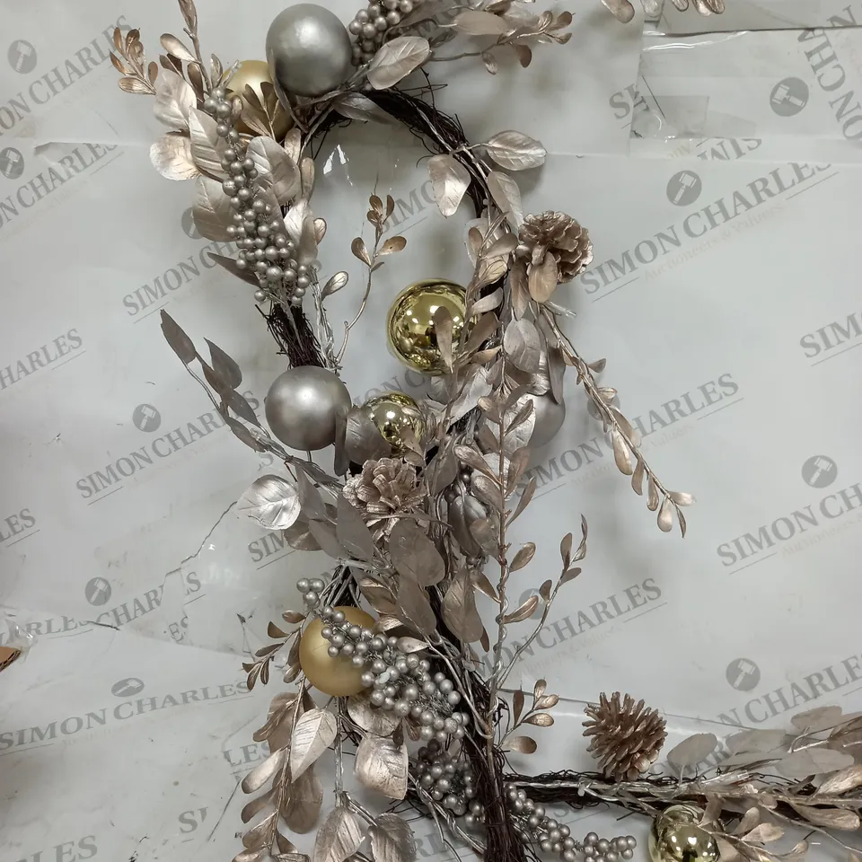 6FT CHAMPAGNE GOLD PRE LIT GARLAND RRP £39.99