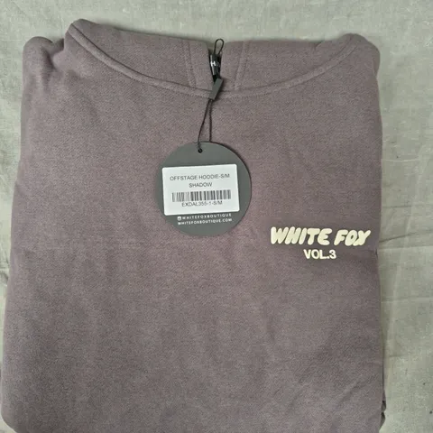 WHITE FOX OFFSTAGE HOODIE IN SHADOW SIZE S/M