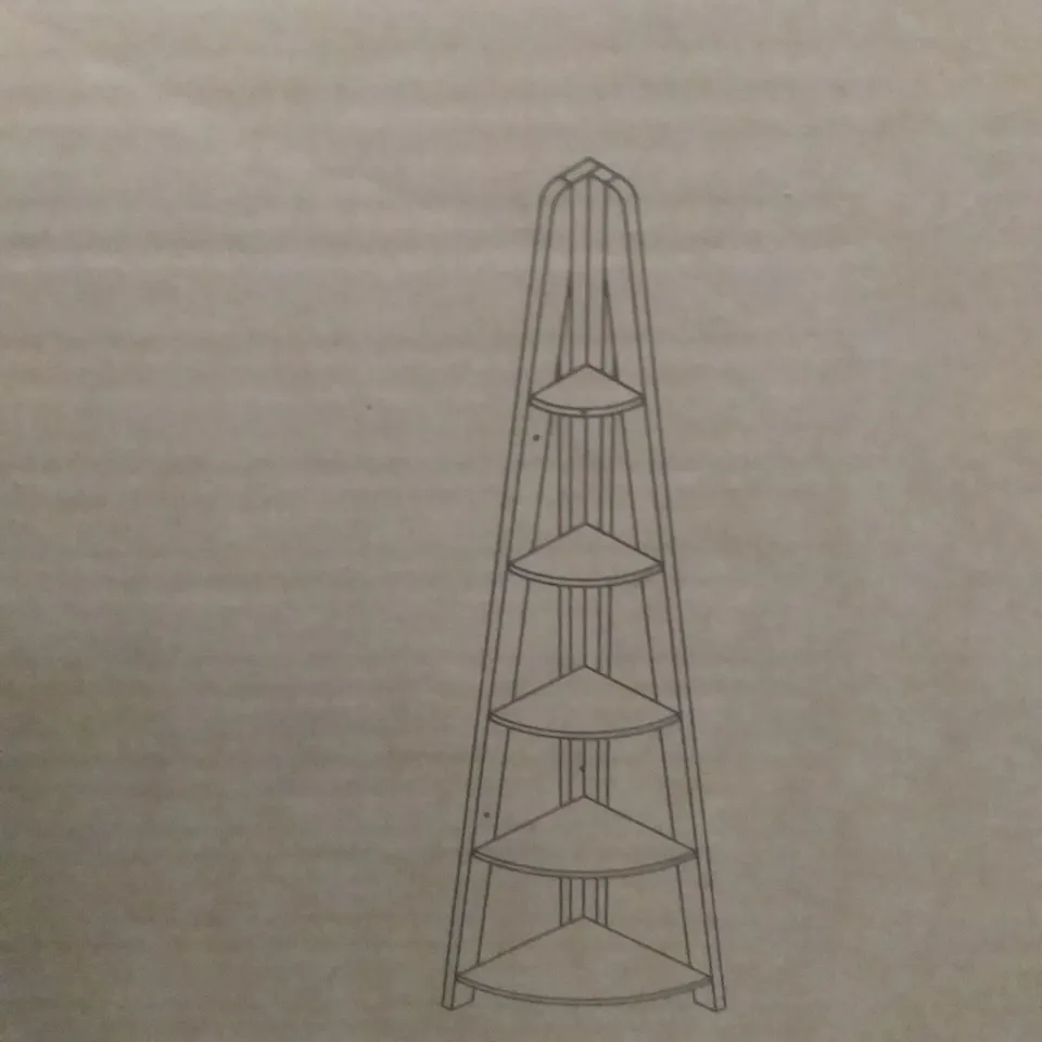 BOXED YARELI CORNER BOOKCASE - OAK