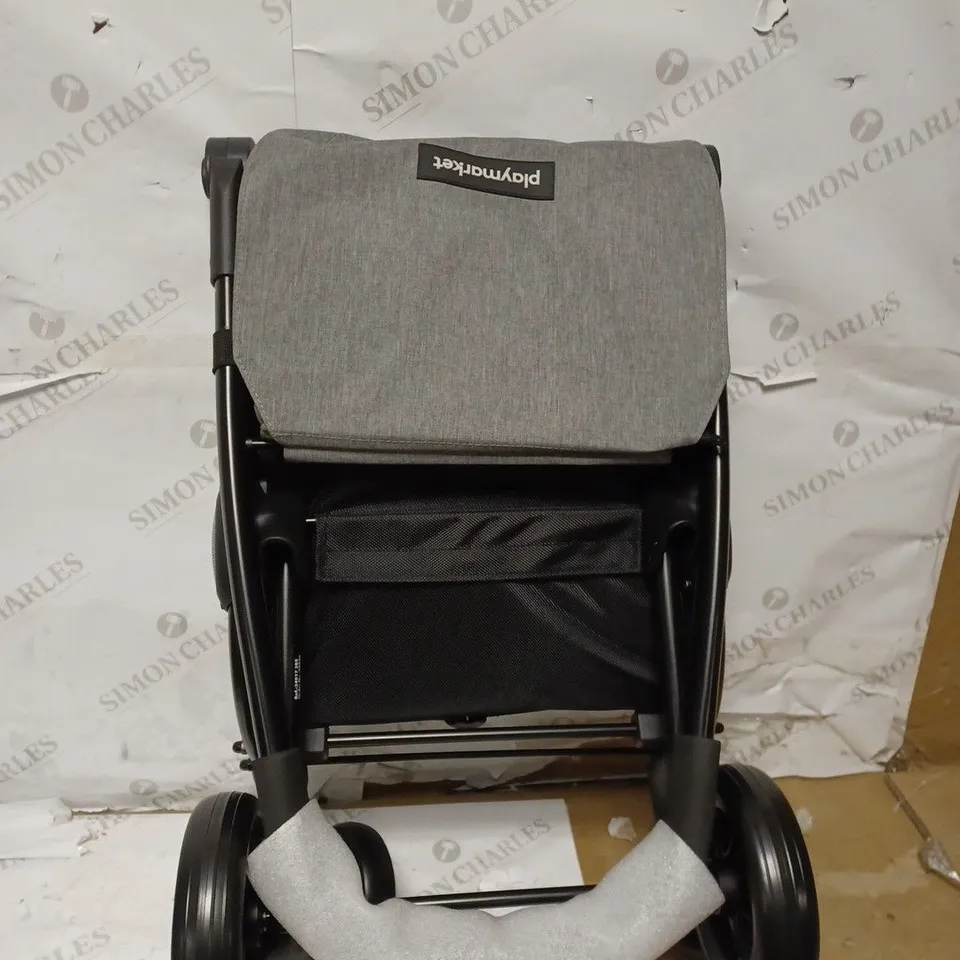 PLAYMARKET SHOPPING CART, ALUMINIUM, GREY AND BLACK, 43 LITROS