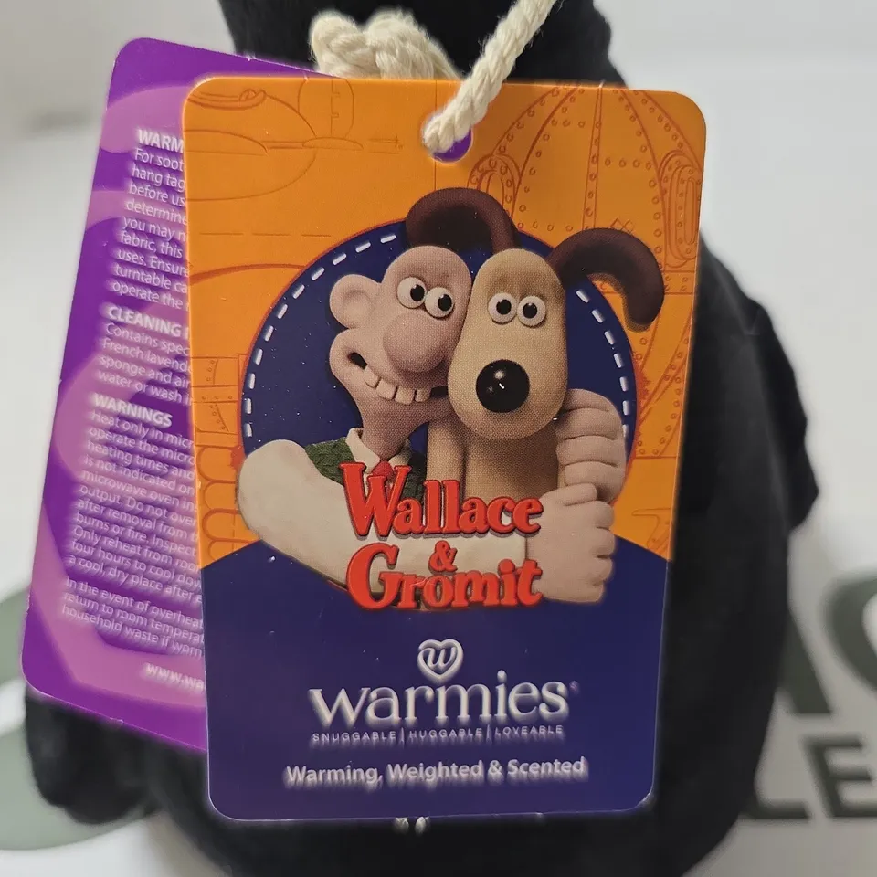 WARMIES PLUSH FEATHERS FROM WALLACE & GROMIT, MICROWAVABLE HEAT PAD, WEIGHTED HEATABLE PLUSHIE