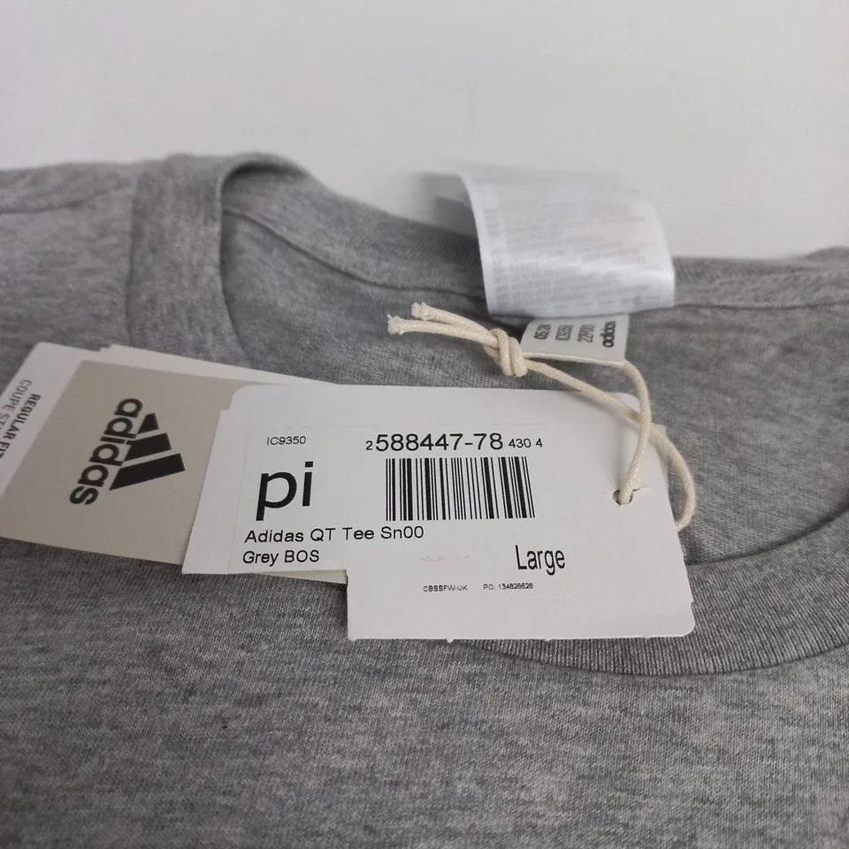 ADIDAS QT TEE – GREY – LARGE