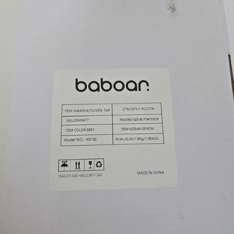 KITCHEN TAP – , MODEL K8102 (DM0477) – BOXED
