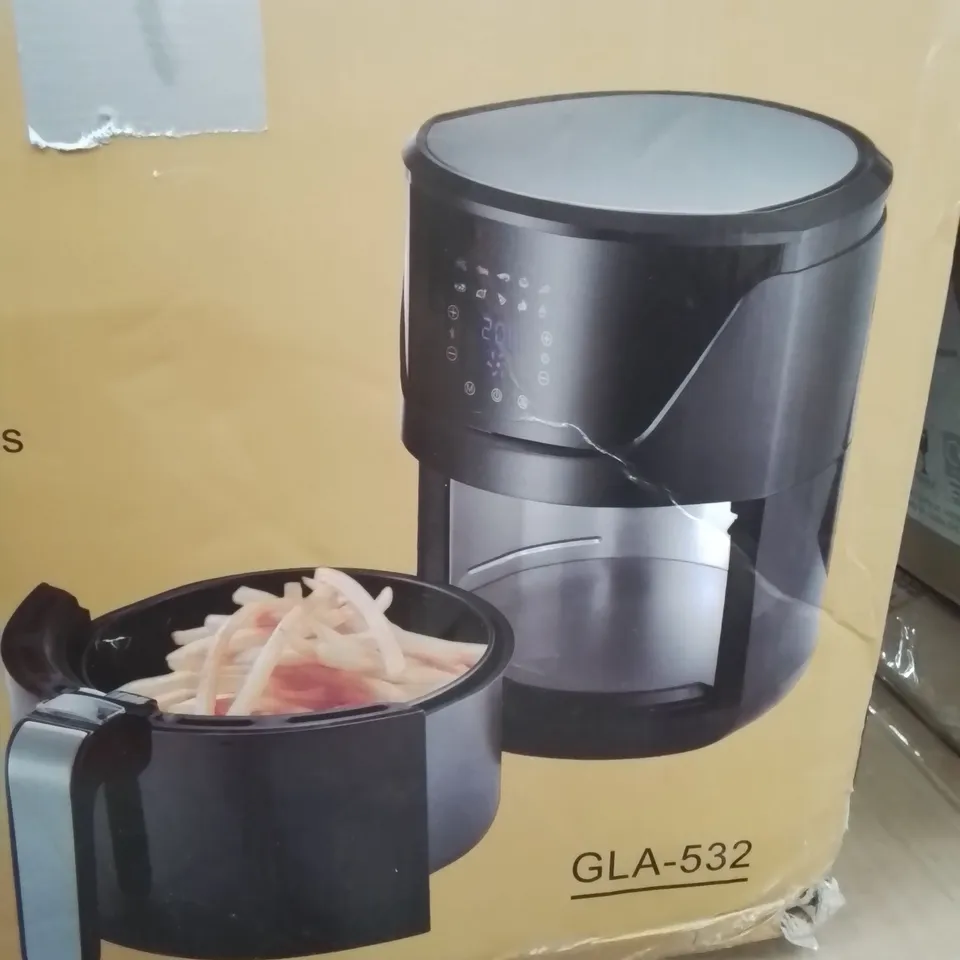 BOXED LARGE 7L FAMILY SIZE AIR FRYER IN BLACK