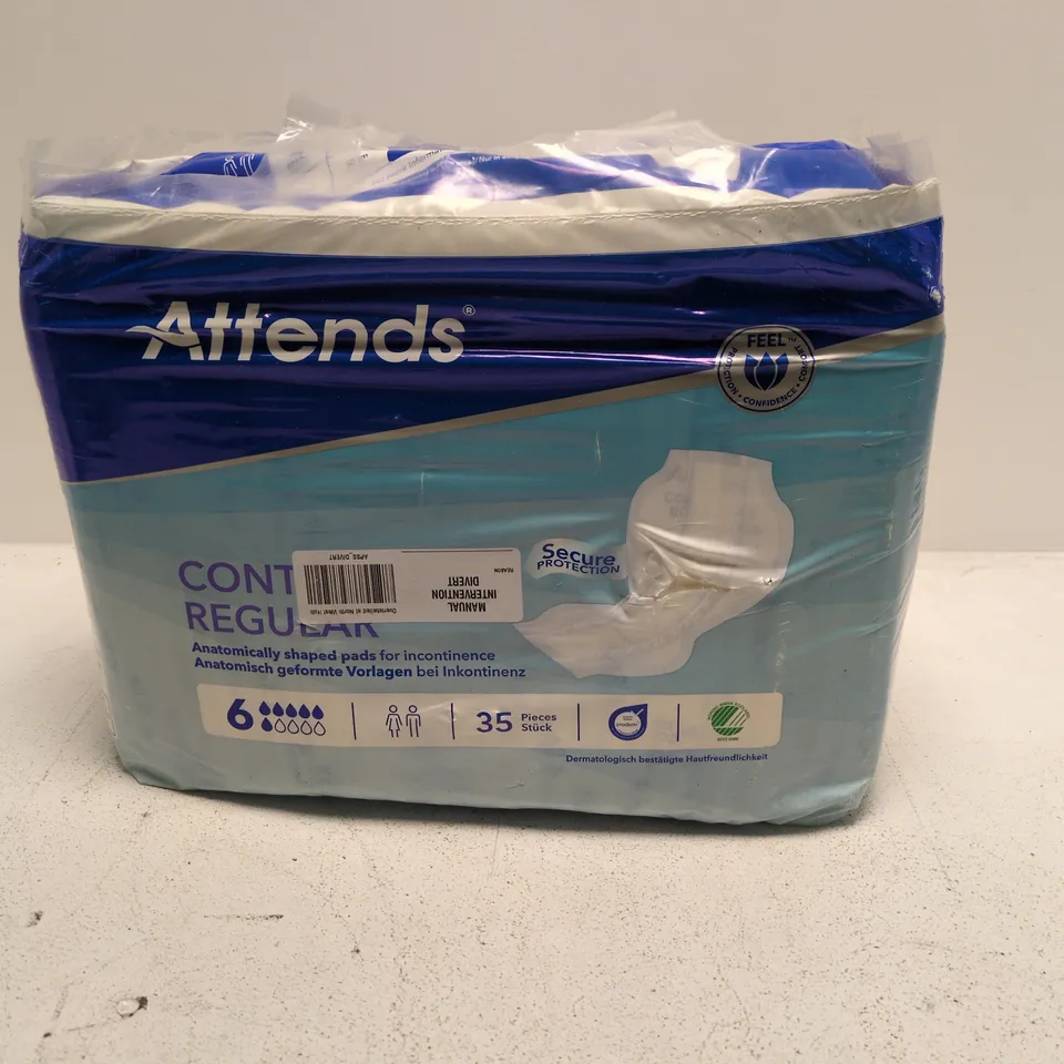 ATTENDS CONTINENCE REGULAR INCONTINENCE PADS – 35 PCS (SEALED PACK)