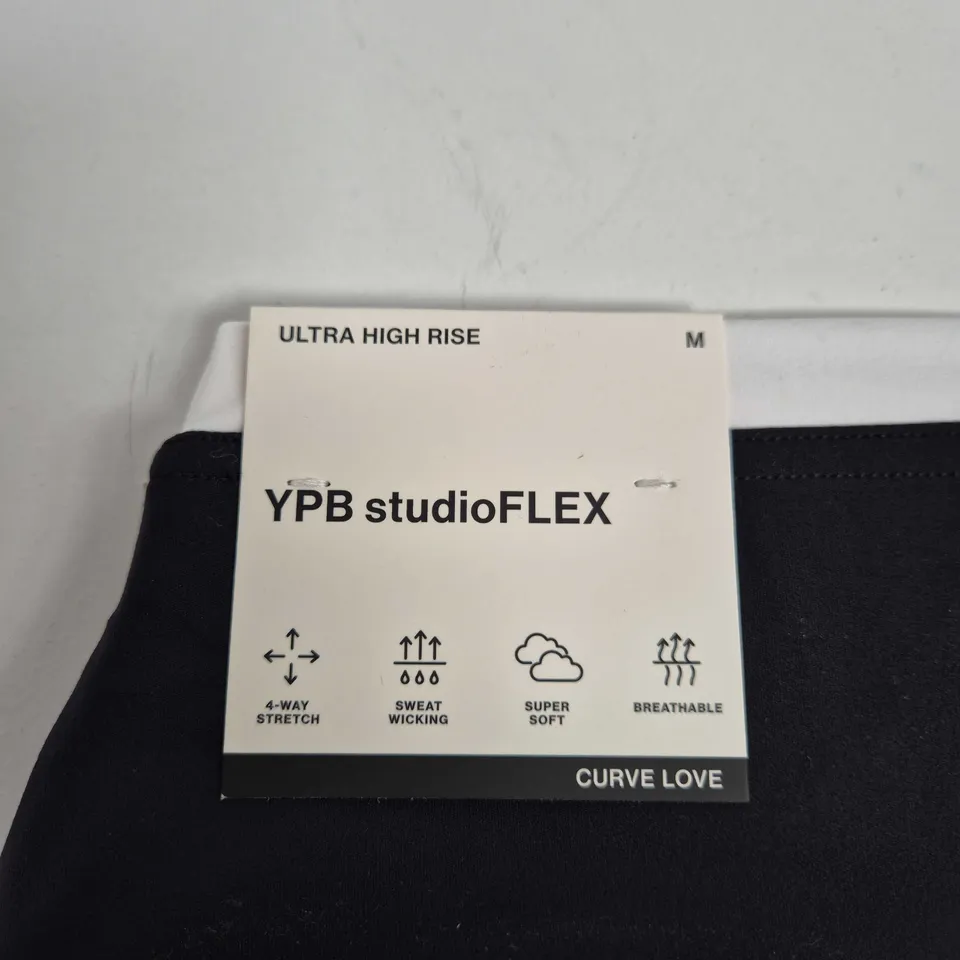 YPB BY ABERCROMBIE CURVE LOVE ULTRA HIGH RISE STUDIOFLEX LEGGINGS – BLACK (M)