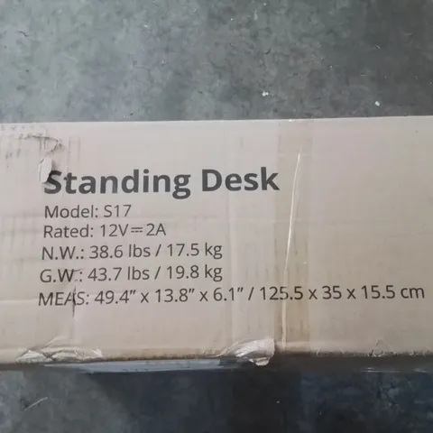 BOXED STANDING DESK