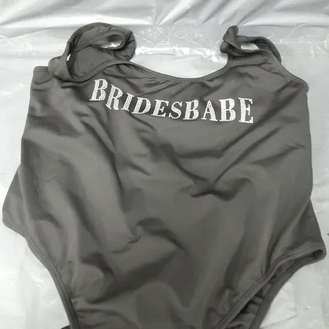 BRIDESBABE WASHABLE RHINESTONE SWIMSUIT - BLACK - 16