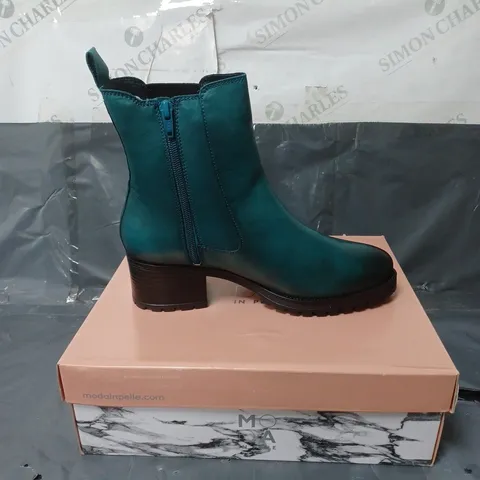 MODA IN PELLE LEATHER BOOTS TEAL SIZE EU 40