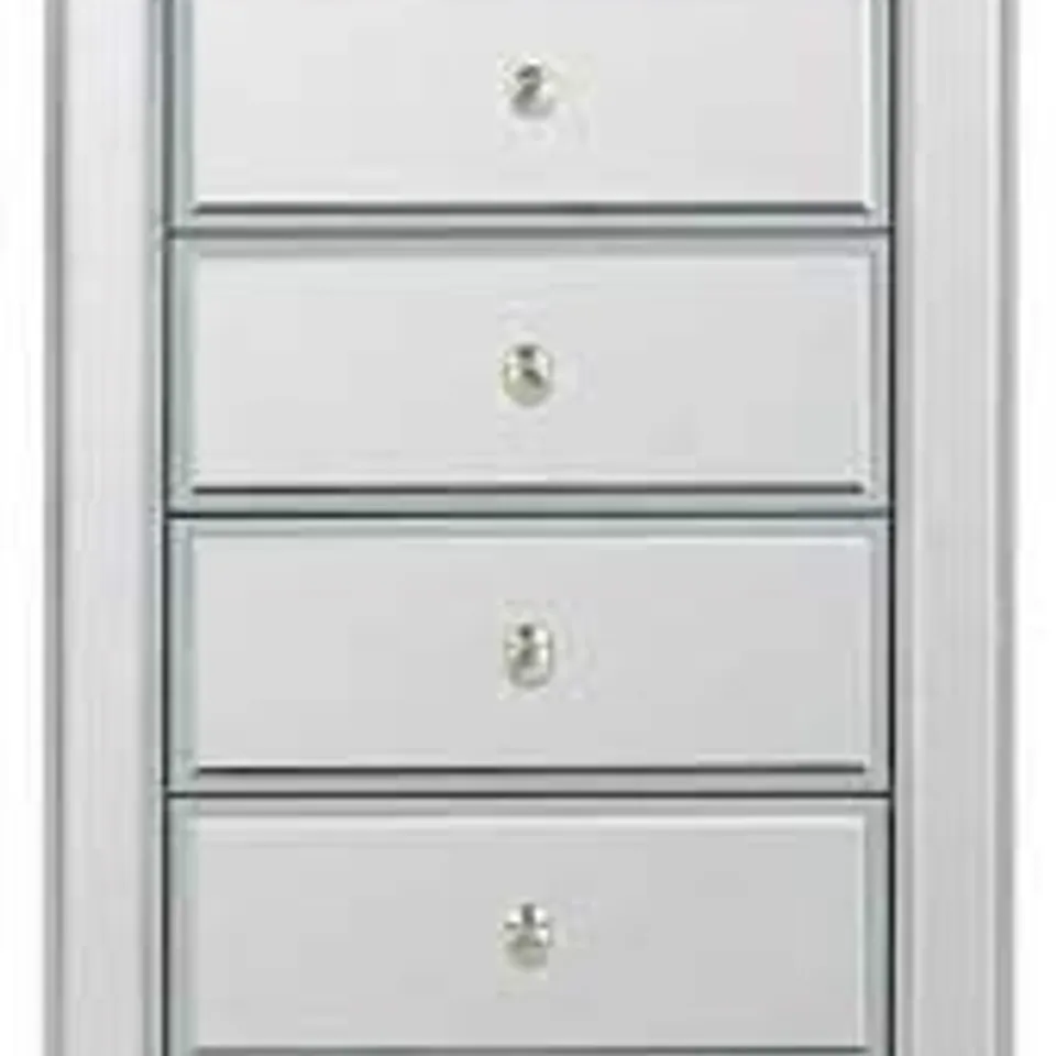 BOXED MIRAGE MIRRORED TALL 5 DRAWER CHEST (1 BOX) RRP £289