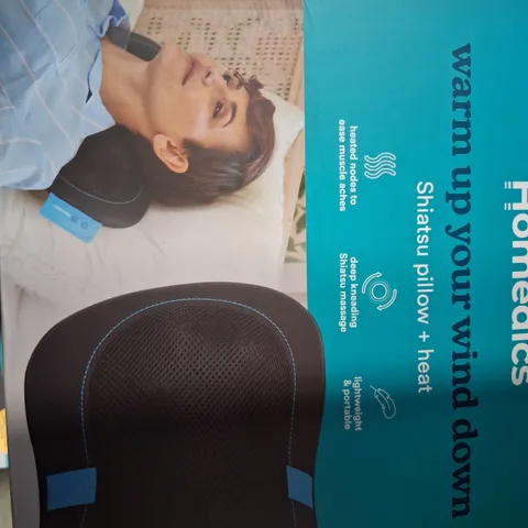 BOXED HOMEDICS SHIATSU PILLOW + HEAT