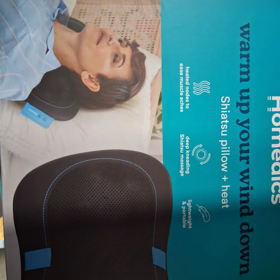 BOXED HOMEDICS SHIATSU PILLOW + HEAT