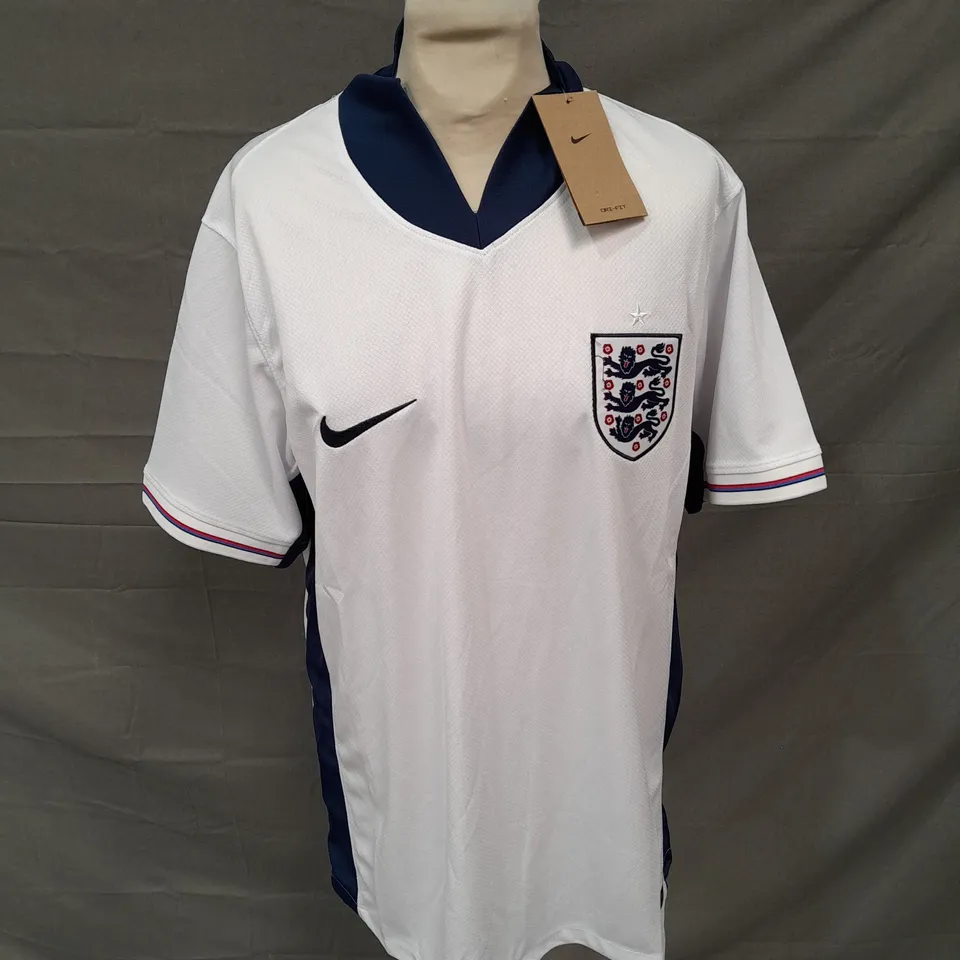 NIKE FOOTBALL ENGLAND JERSEY IN WHITE/BLUE SIZE L