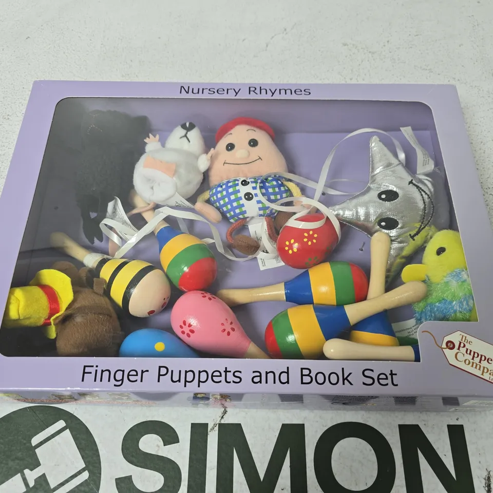 BOXED THE PUPPET COMPANY NURSERY RHYMES FINGER PUPPETS AND BOOK SET 