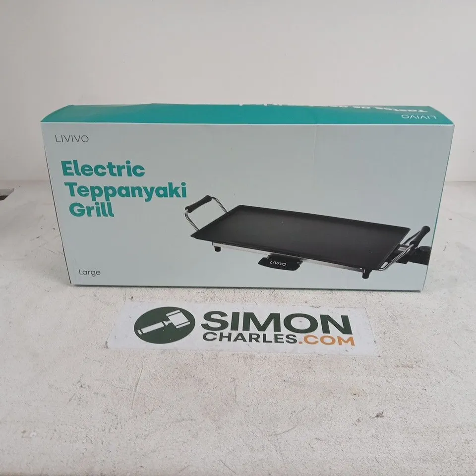 BOXED LIVIO ELECTRIC TEPPANYAKI GRILL