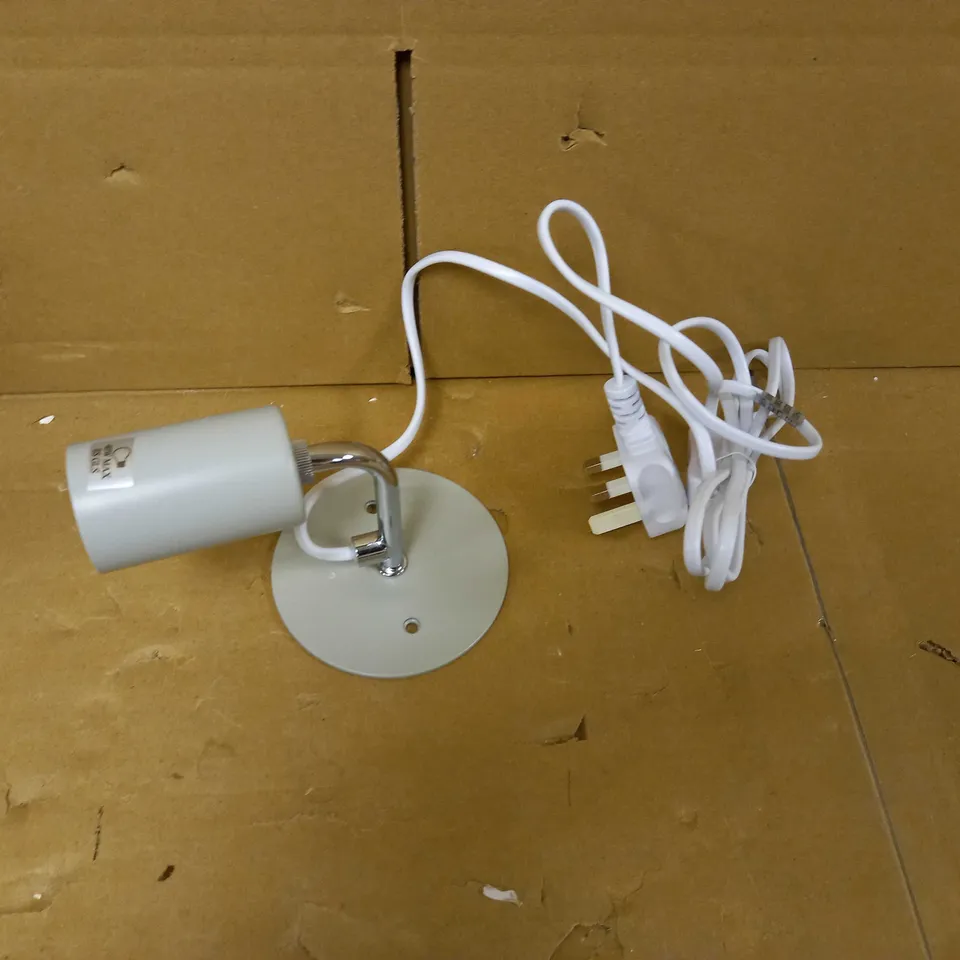 BOXED HOME SPOKE PLUG IN WALL LIGHT