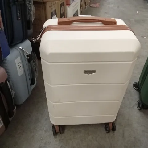 SMALL SUITCASE CREAM & BROWN 