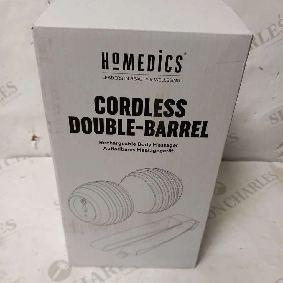 BOXED HOMEDICS CORDLESS DOUBLE-BARREL SP-180JQVD-EU2