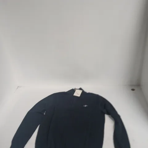 GANT CLASSIC COTTON HALF ZIP JUMPER – EVENING BLUE – SIZE M