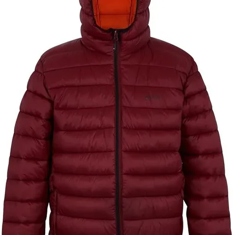 BRAND NEW REGATTA HOODED MARIZION MENS JACKET IN DARK MAROON - XL