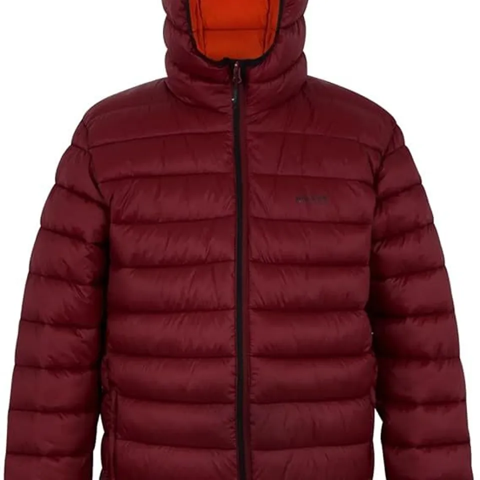 BRAND NEW REGATTA HOODED MARIZION MENS JACKET IN DARK MAROON - XL