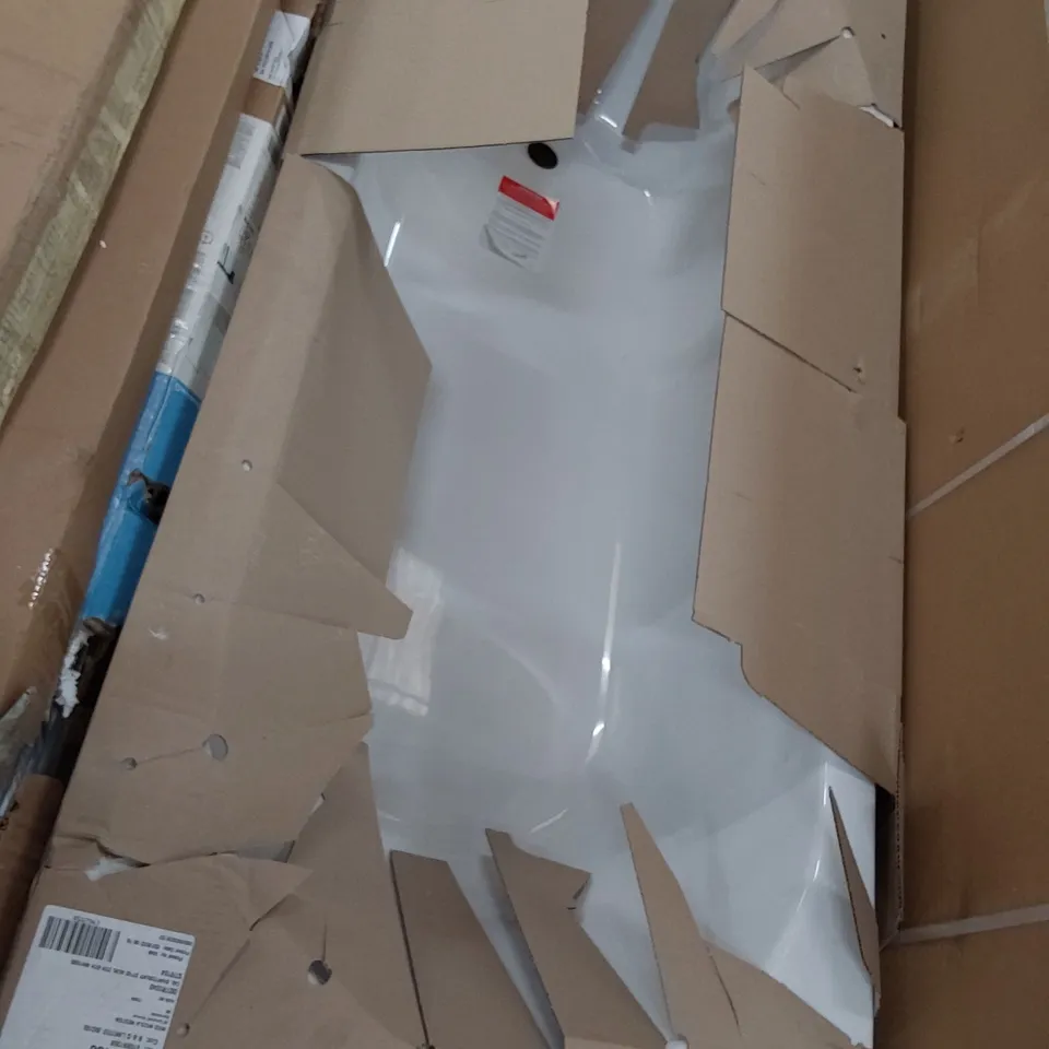 COOKE & LEWIS SHAFTESBURY WHITE ACRYLIC 1600 TWO TAP HOLE BATH & FRONT PANEL