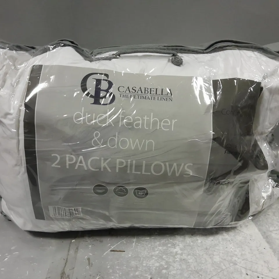 CASABLANCA DUCK DEATHER & DOWN 2 PACK PILLOWS