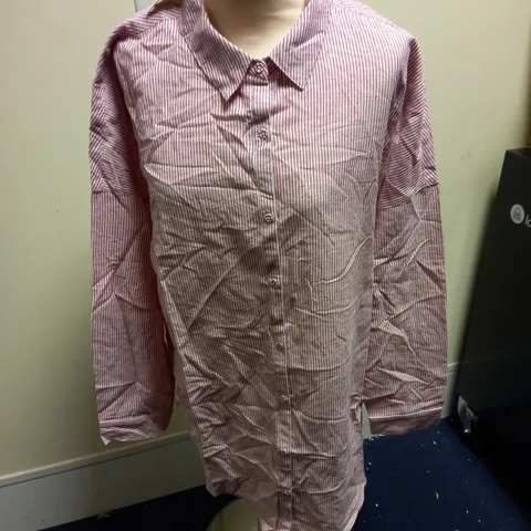 SEASALT CORNWALL RISING COTTON SHIRT, RETREAT STRIPE SUNRISE, UK 18