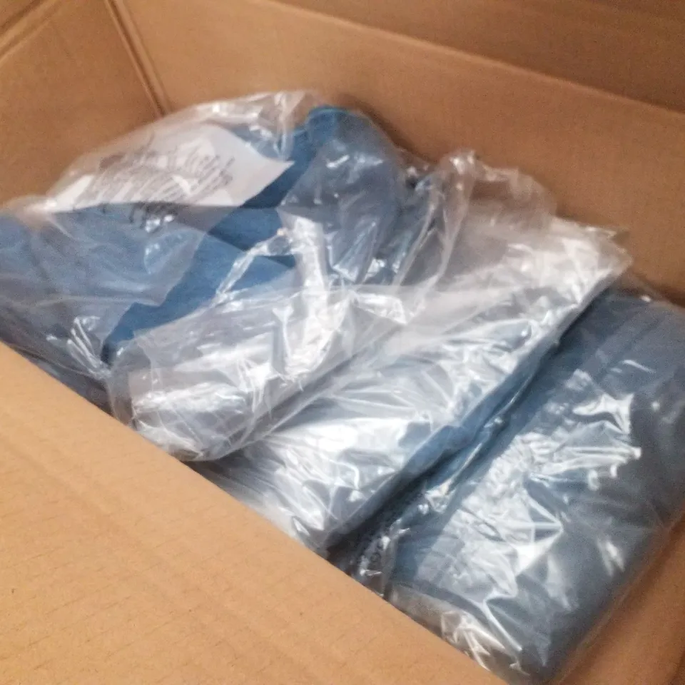 BOX CONTAINING APPROXIMATELY 4 BRAND NEW SIMPLY BE MID BLUE WIDE LEG TROUSERS - SIZE 16R