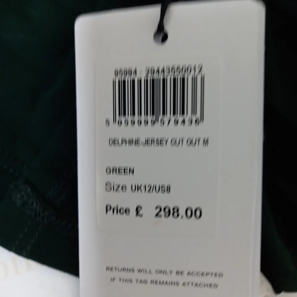REISS DELPHINE JERSEY CUT OUT DRESS SIZE 12