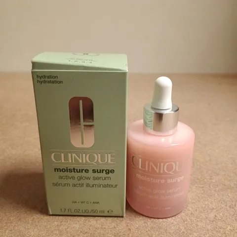 BOXED CLINIQUE MOISTURE SURGE ACTIVE GLOW SERUM – 50 ML