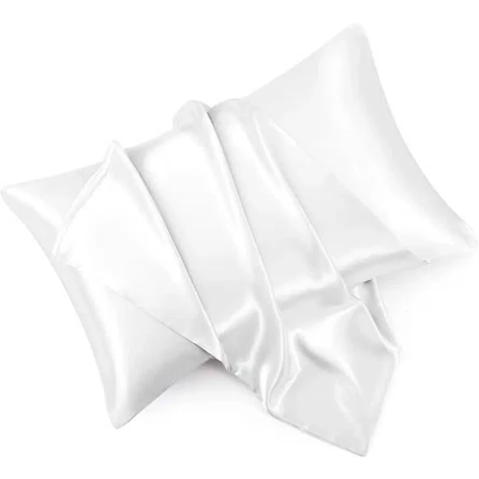 BOXED SET OF 2 MIKO 100% SILK SQUARE OXFORD PILLOW CASES