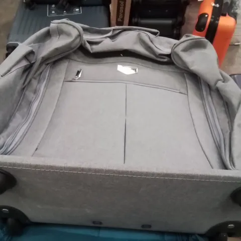 LUGG SINGLE TROLLEY SOFT CABIN BAG GREY 