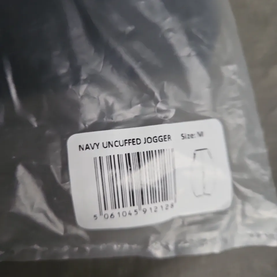 GARMS AFFILIATED NAVY UNCUFFED JOGGER – SIZE M