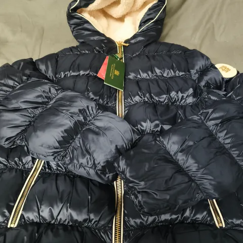 HOLLAND COOPER HARROW PADDED JACKET – INK NAVY – SIZE S 