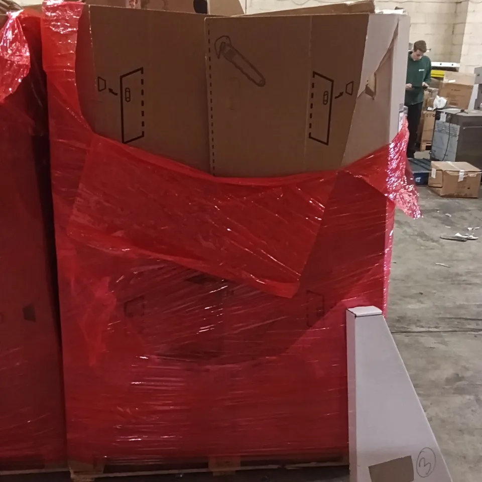 PALLET OF ASSORTED ITEMS INCLUDING - OTTOMAN MARBLE TRAY, PRAM, CLOTHING RACK