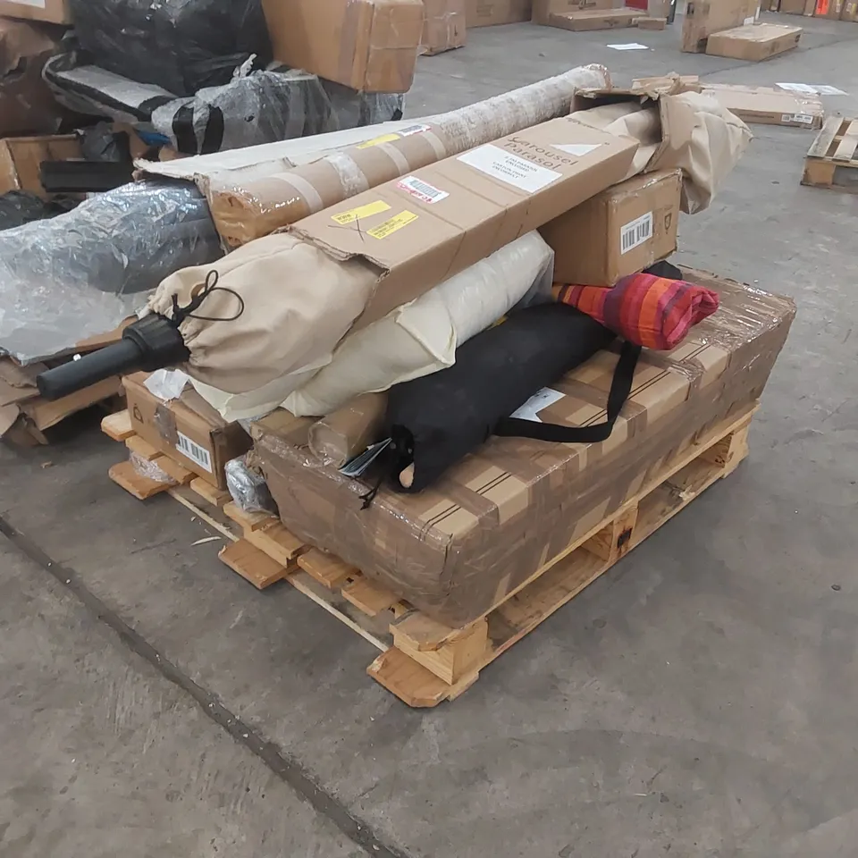 PALLET OF ASSORTED FURNITURE PARTS 