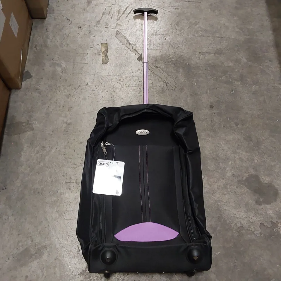 BAGGED ASAB BLACK/PURPLE SUITCASE - 52x34x18cm (1 ITEM)