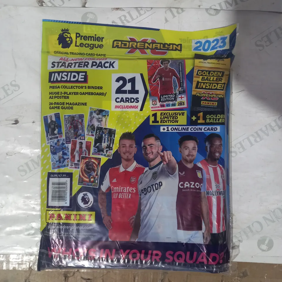 PANINI ADRENALYN PREMIER LEAGUE TRADING CARD GAME BINDER AND CARD PACK