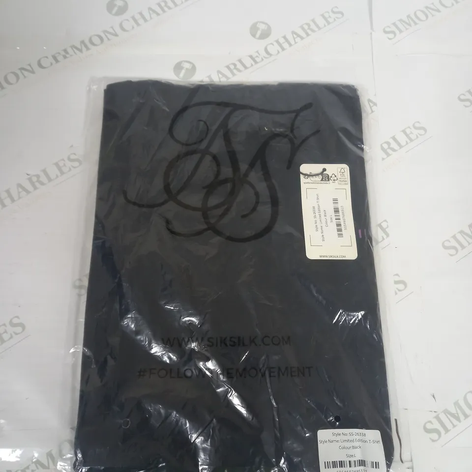 BAGGED SIKSILK T-SHIRT SIZE L